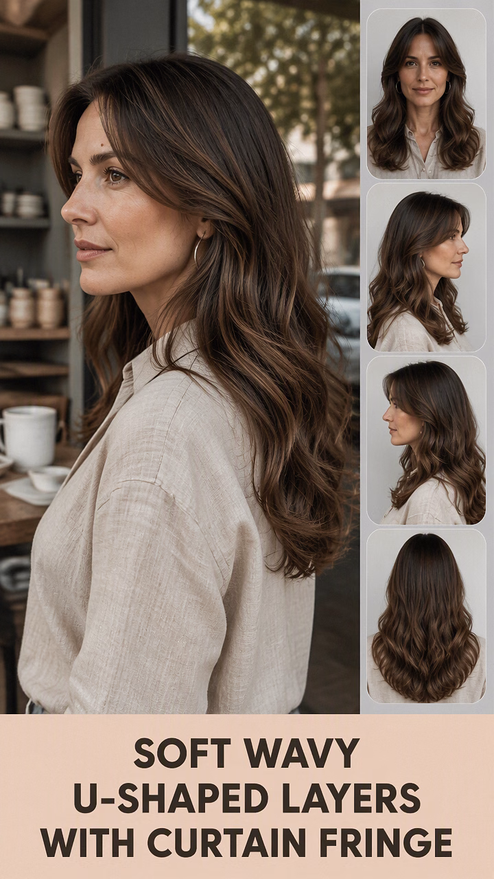 Soft Wavy U-Shaped Layers With Curtain Fringe