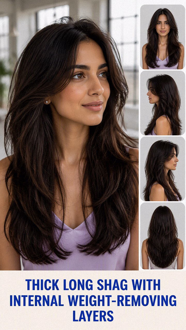 Thick Long Shag With Internal Weight-Removing Layers