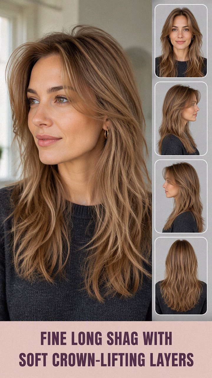 Fine Long Shag With Soft Crown-Lifting Layers