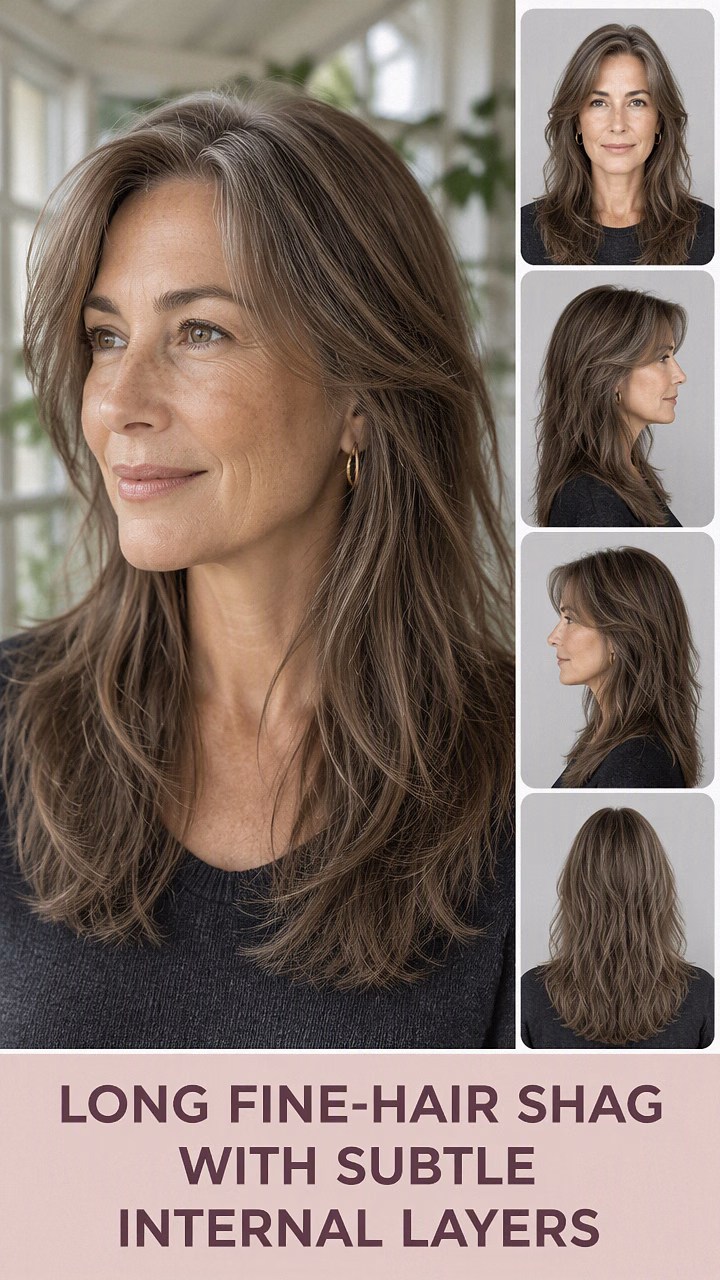Long Fine-Hair Shag With Subtle Internal Layers