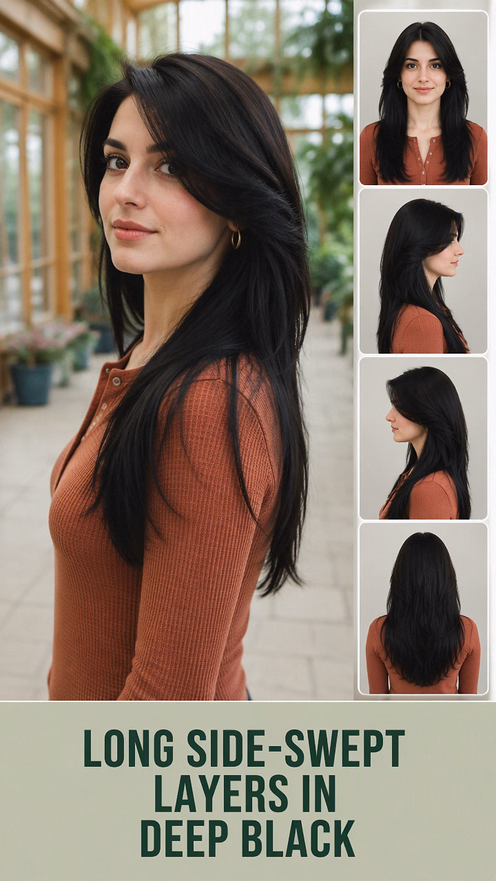 Long Side-Swept Layers In Deep Black