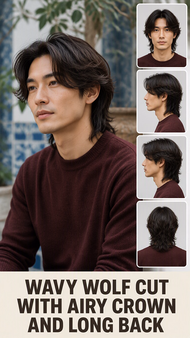 Wavy Wolf Cut With Airy Crown And Long Back