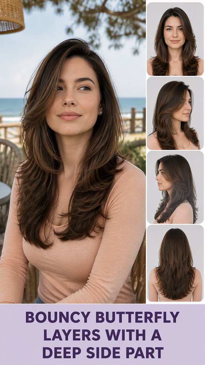 Bouncy Butterfly Layers With A Deep Side Part